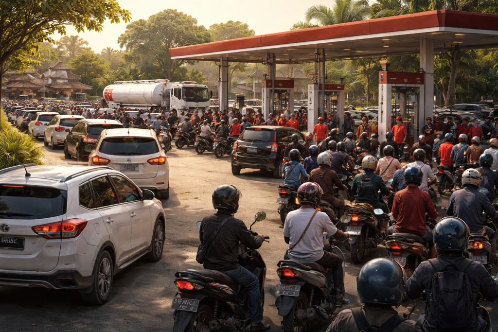 Antrean BBM di Bali, Koster Pastikan Pasokan Cukup
