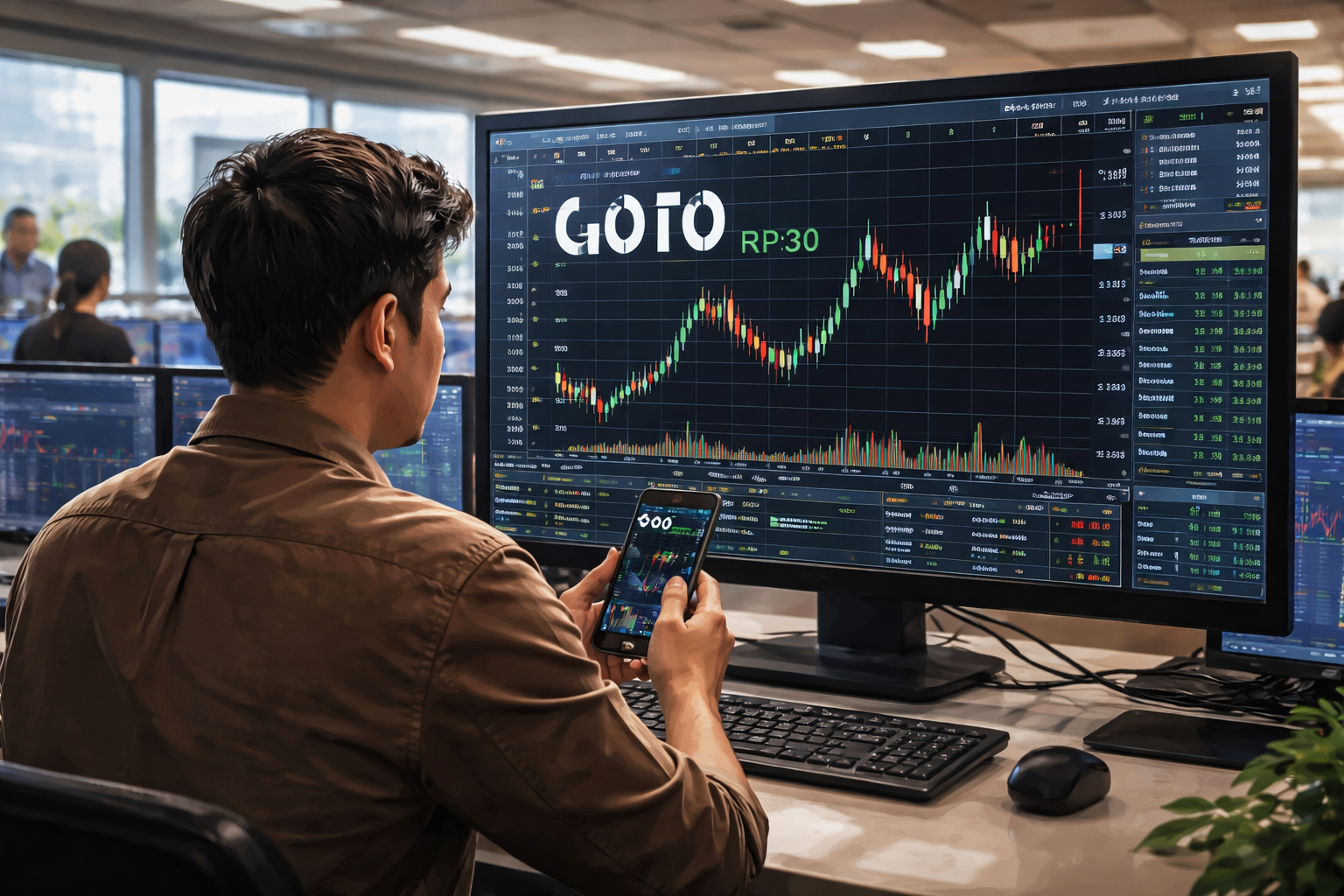 Saham GOTO Lepas Gocap, Analis Bidik Rp70
